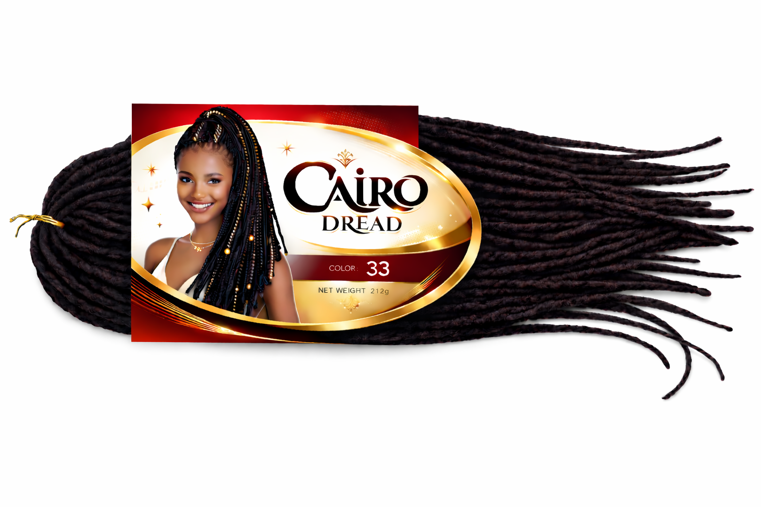 Prima Afro cairo dread clip- in hair extension natural looks
