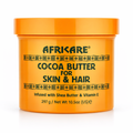Africare Cocoa Butter for Skin and Hair 10.5 oz moisturizing body and hair butter with shea butter and vitamin E front view