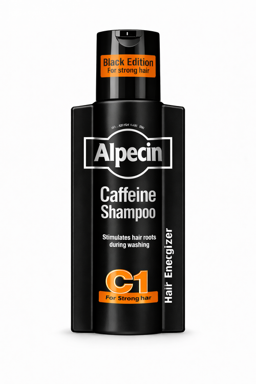 Alpecin C1 caffeine shampoo hair energizer black edition bottle