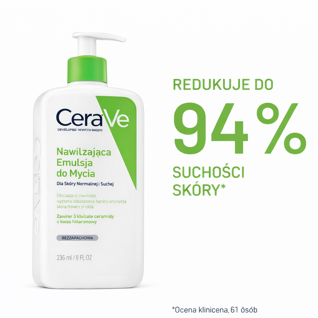CeraVe hydrating cleanser for normal to dry skin 94% pump bottle