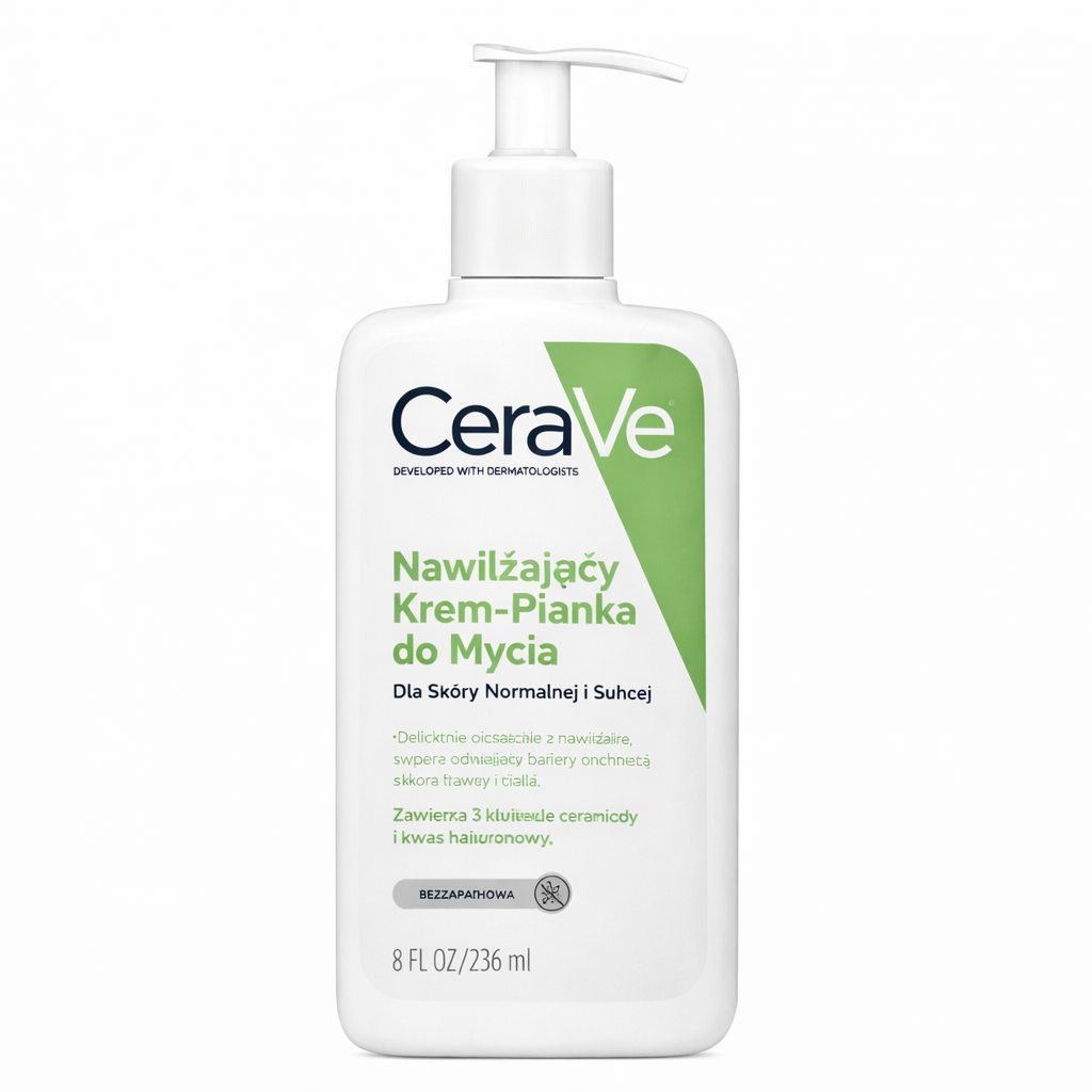 CeraVe hydrating cream to foam cleanser for normal to dry skin 236ml pump bottle