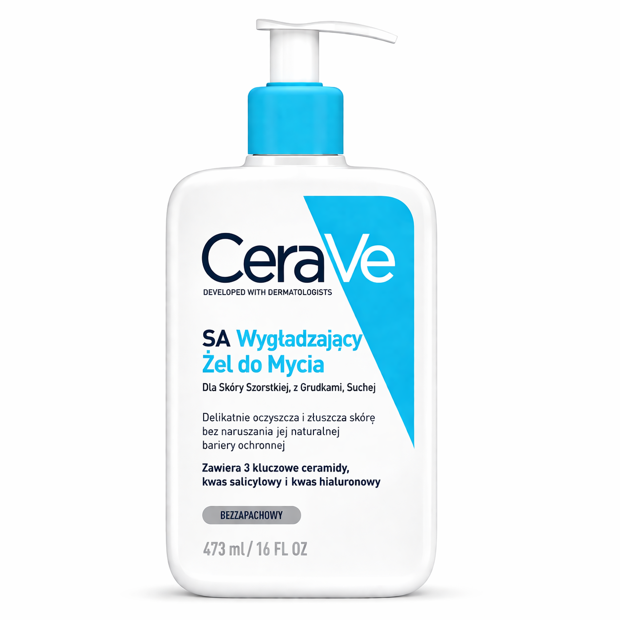 CeraVe SA smoothing cleanser for rough and bumpy skin 473ml pump bottle