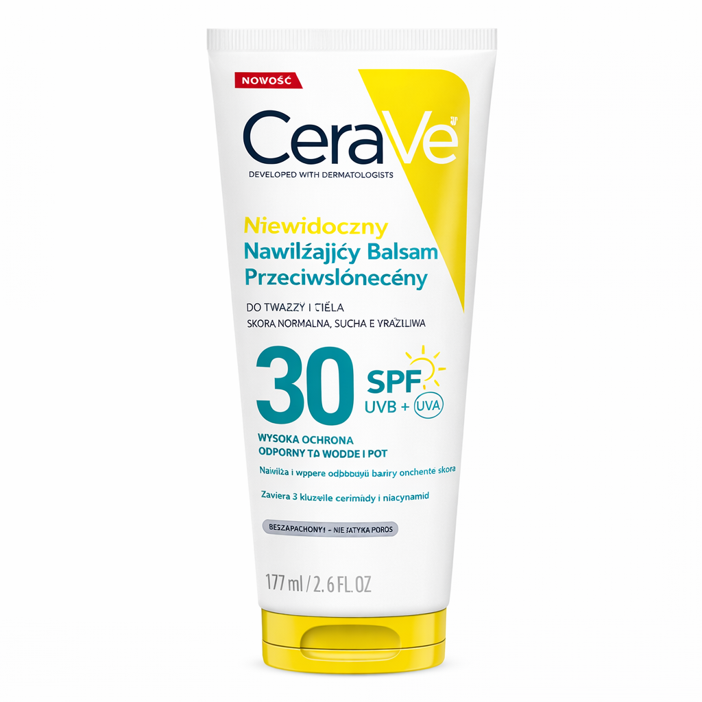 CeraVe SPF 30 moisturizing sunscreen for face and body 177ml tube