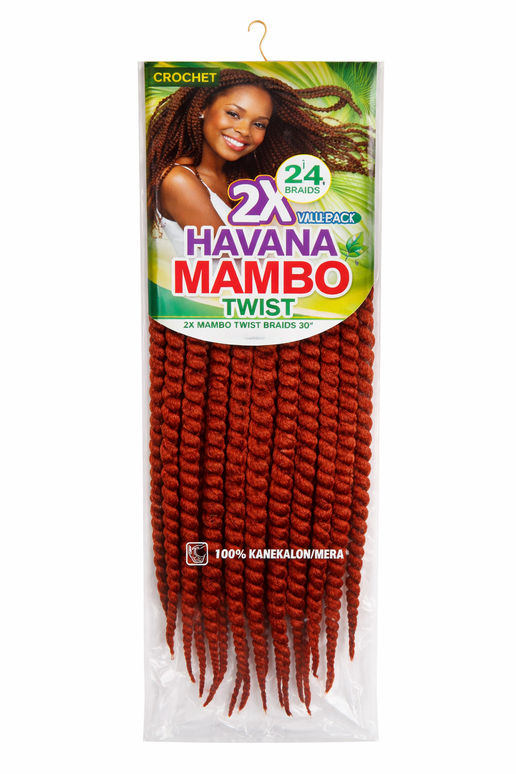 Havana Mambo Twist crochet braids 30 inch synthetic twist braiding hair for protective hairstyles color 350 Dark Auburn