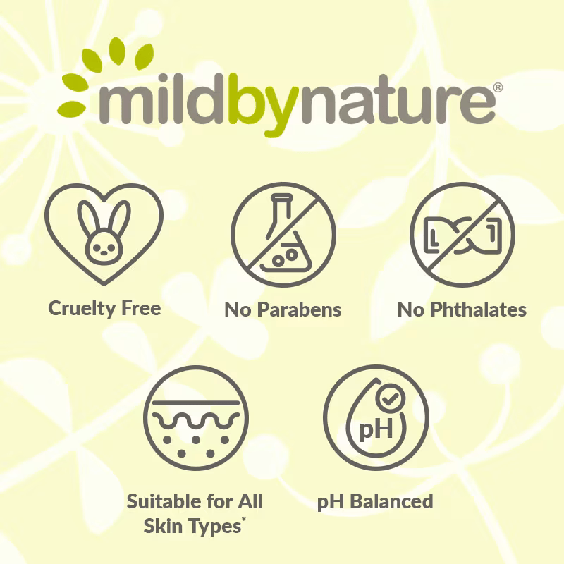 Mild By Nature Rose Petals Witch Hazel toner 355ml for cleansing toning and moisturizing skin description