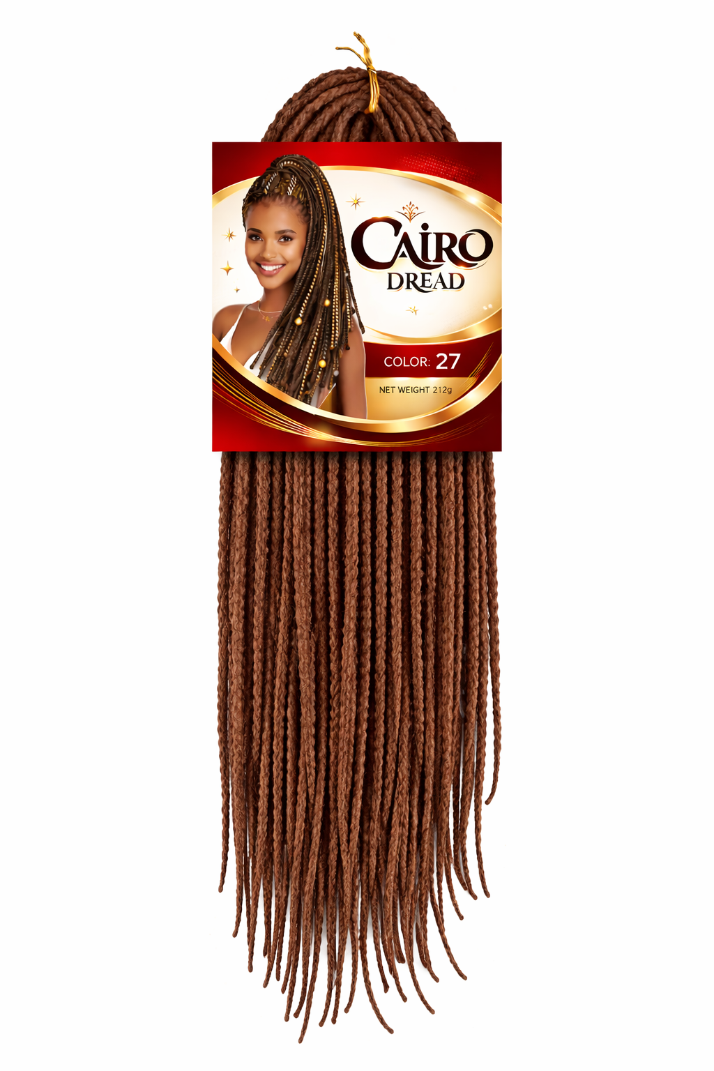 Prima Afro Cairo Dread crochet hair extension synthetic faux dreadlocks for protective hairstyles color 27 Honey Blonde