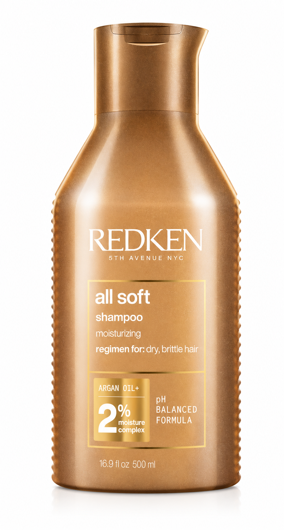 Redken All Soft Shampoo moisturizing formula for dry and brittle hair with argan oil 500ml