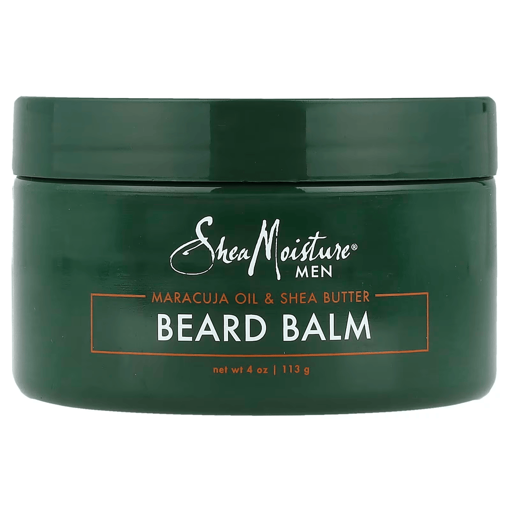 Shea Moisture Men beard balm with maracuja oil and shea butter for moisturizing and styling beard front